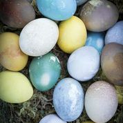 Naturally Dyed Easter Eggs